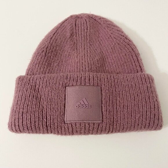 Adidas Womens Wide Cuff Fold Beanie Hat - Picture 1 of 16